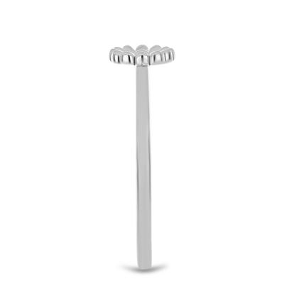 BUY 925 SILVER FLORAL DESIGN PLAIN RING